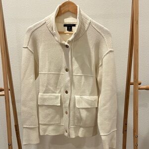 Tahari Women's Cream sweater Jacket